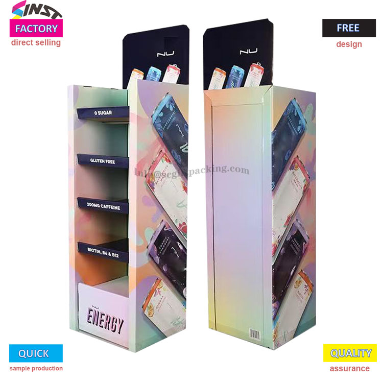 Energiaital-kijelző állvány: színek és információk felhasználásával „vitalitást” helyez a vásárlók szemébe