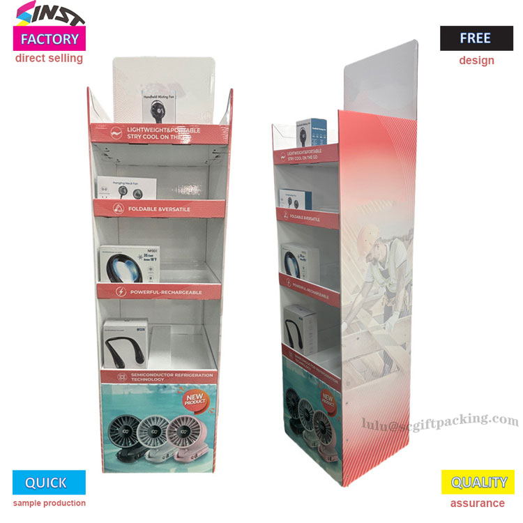 Hogyan tűnhet ki elektromos ventilátora az elektromos ventilátor kartonból készült kijelzőállványán?