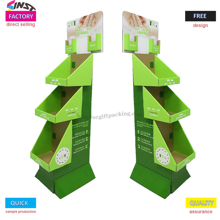 Color Pen Cardboard Display Rack