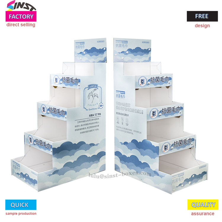 Törölközőkarton kijelzőtartó